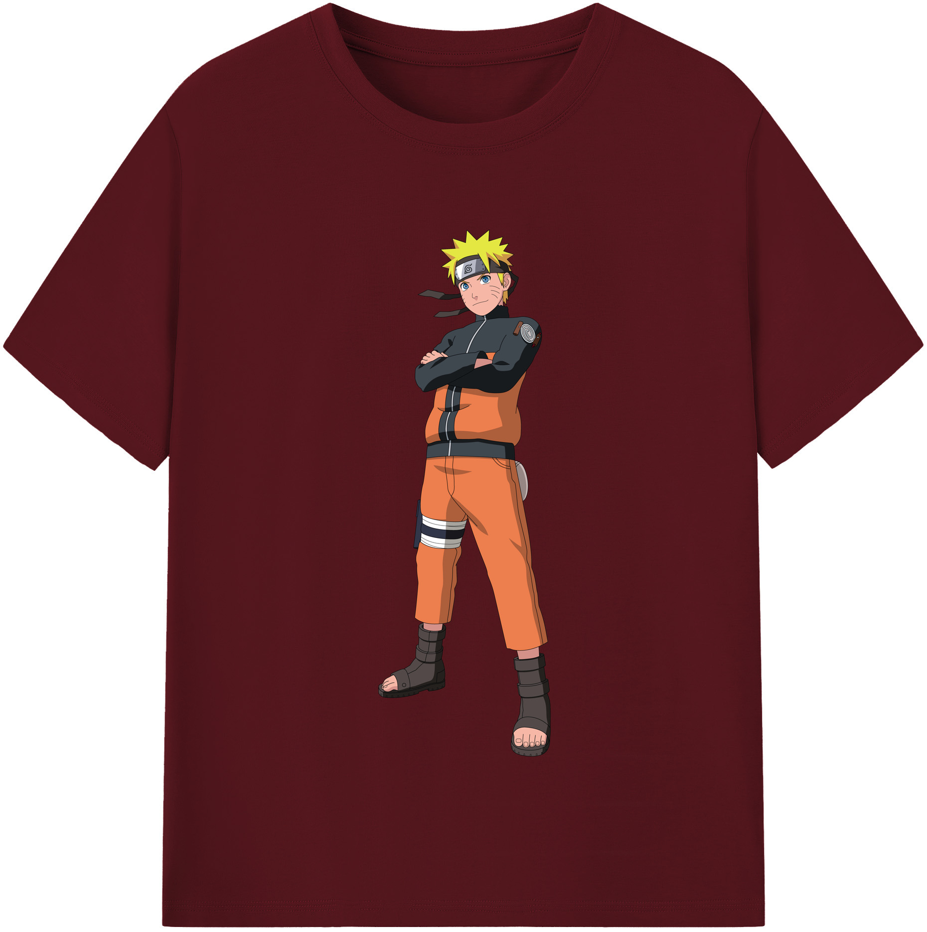 （画像用） NARUTO -ナルト- うずまき ナルト Uzumaki Naruto 綿100％半袖Tシャツ（フロントプリント）